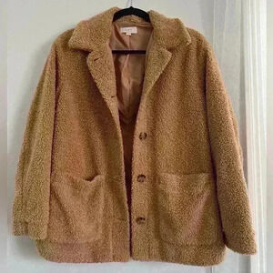 Loft Sherpa teddy jacket brown